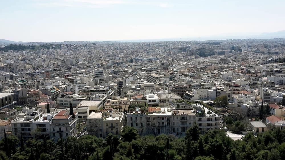 Athens skyline with the Acropolis