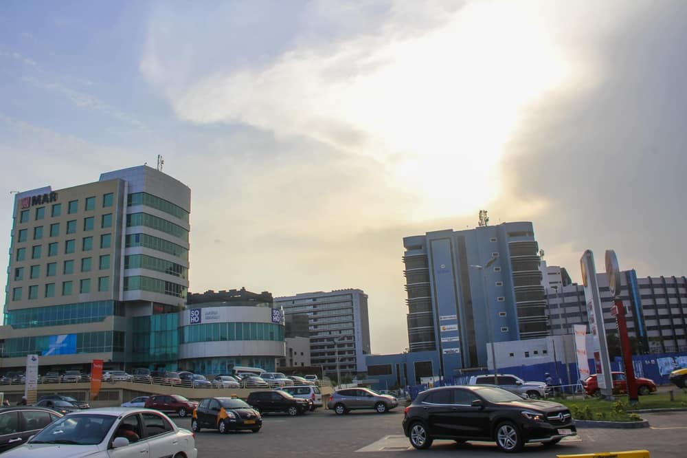 Accra business district skyline